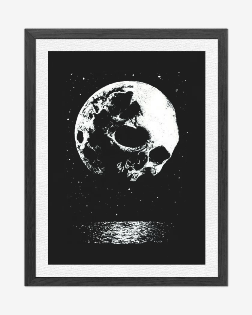 Cuadro decorativo Negro de Skull moon