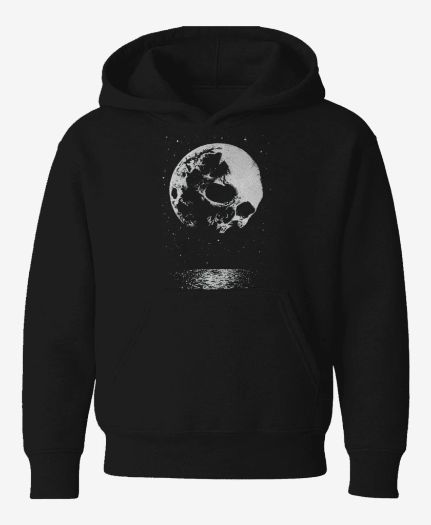Poleron de niño Negro de Skull moon