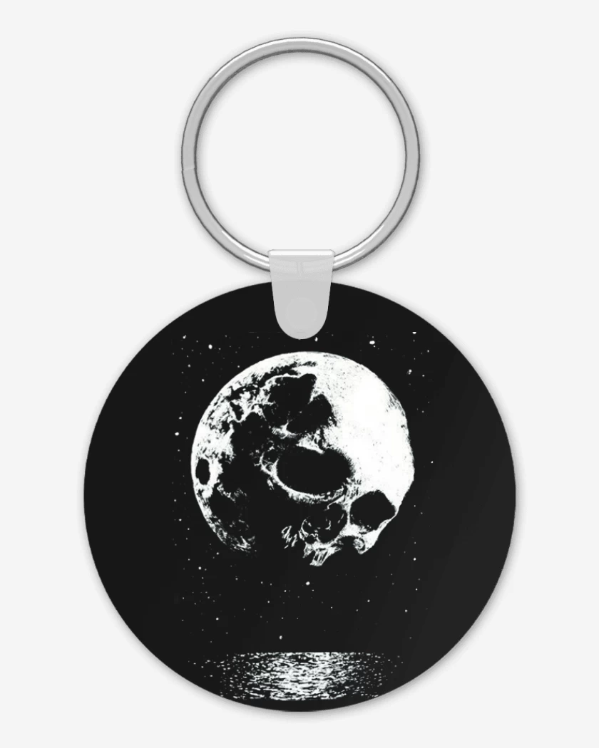 Llavero Negro de Skull moon