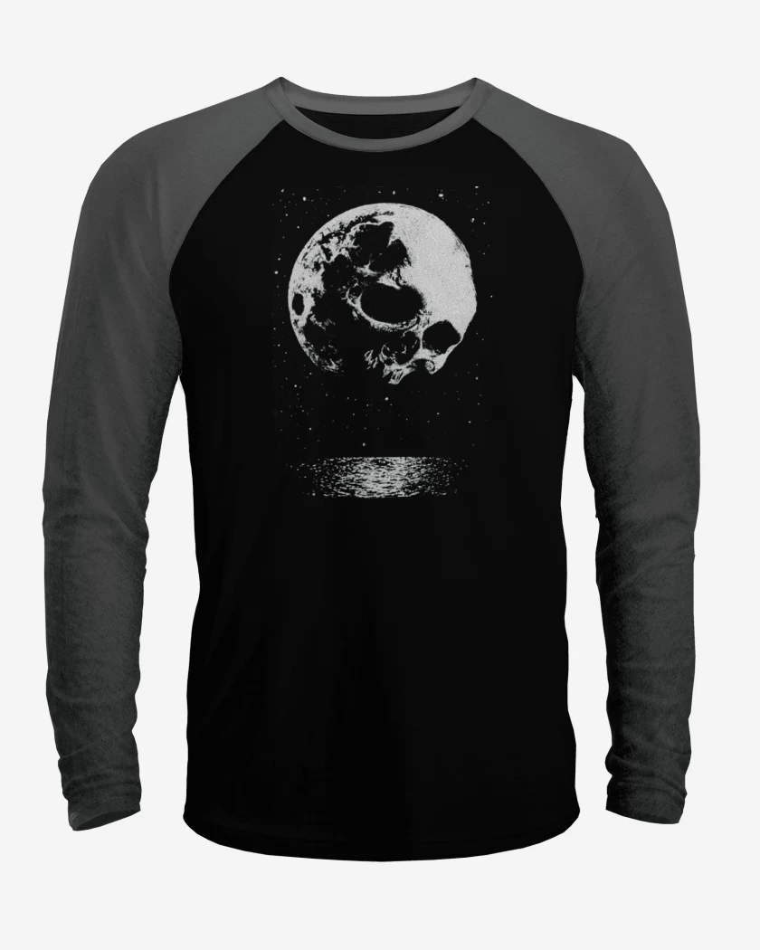 Polera Raglan Skull moon