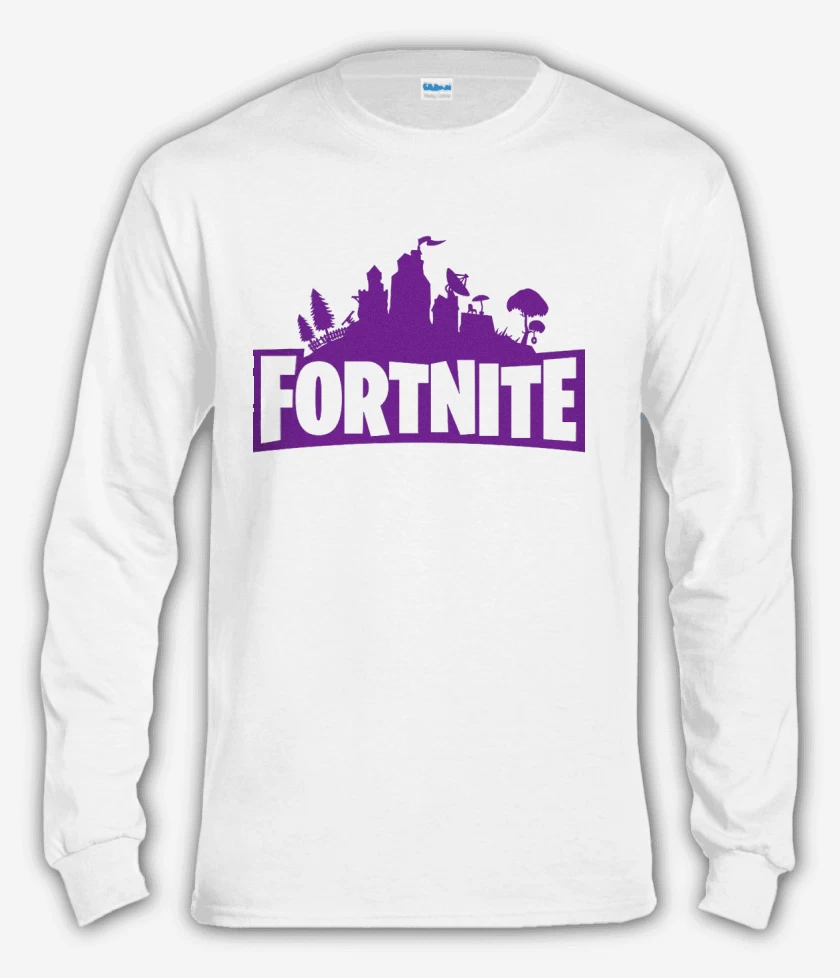 Polera manga larga Blanco de Fortnite Battle Royale