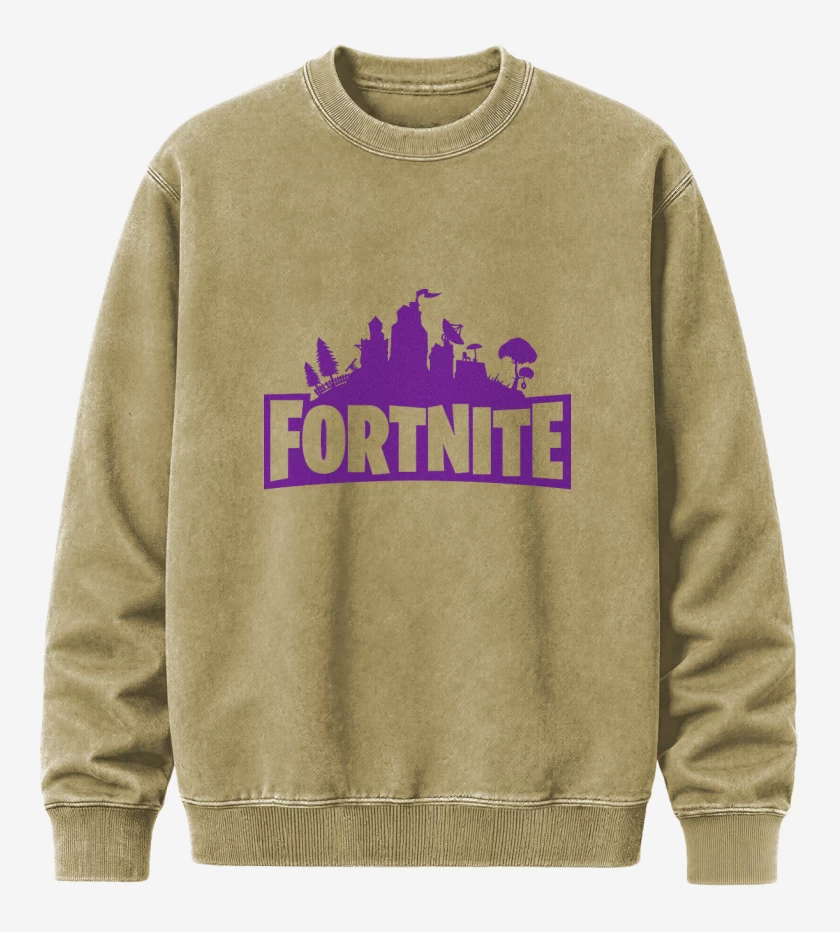 Poleron Polo Acid Wash Beige de Fortnite Battle Royale