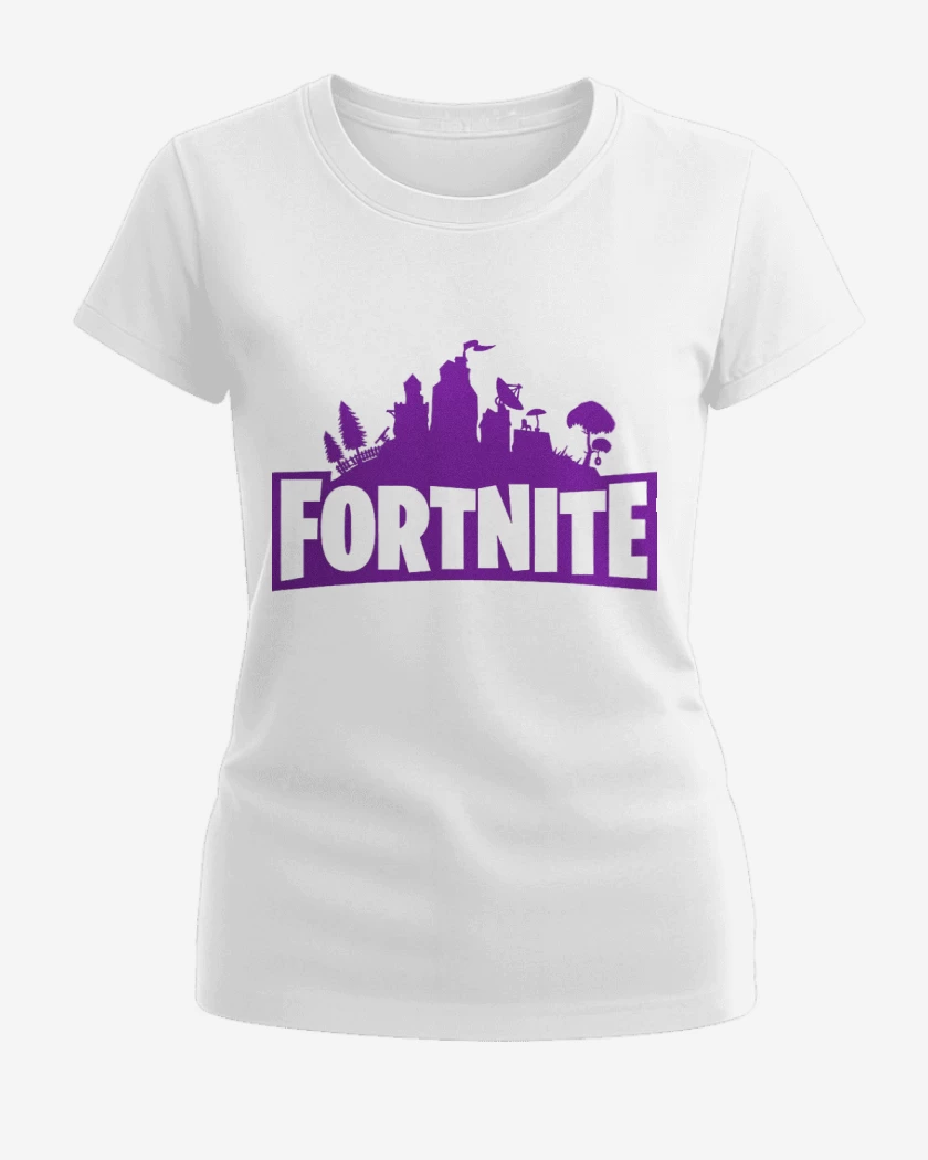 Polera de Mujer Blanco de Fortnite Battle Royale