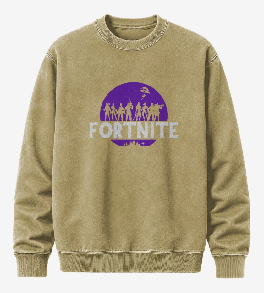 Poleron Polo Acid Wash Beige de Fortnite royale