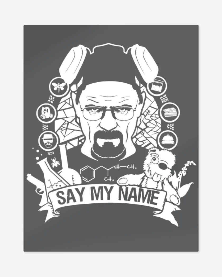 Print metalico Carbon de Say My Name 2