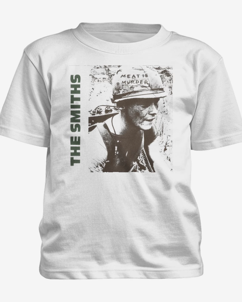 Polera de niño Blanco de The smiths meat is murder