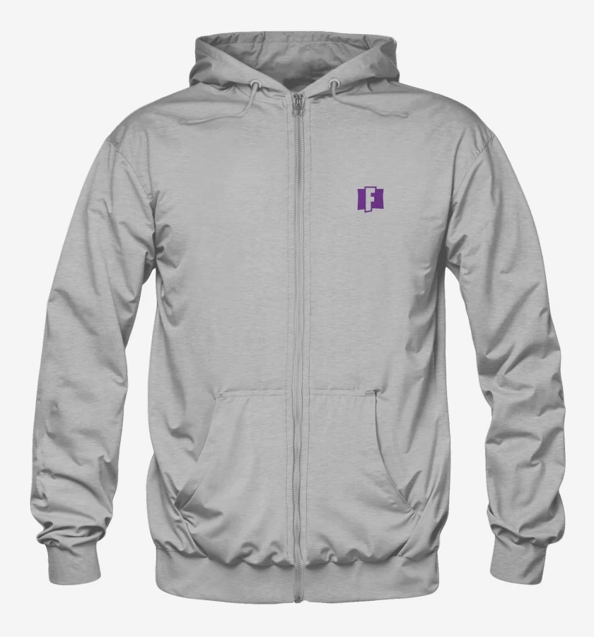 Poleron Canguro con cierre Logo Fornite 