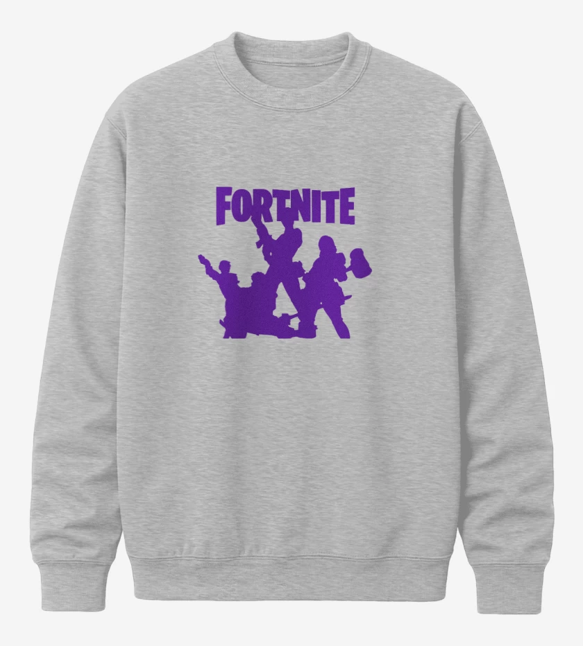 Poleron polo Gris Melange de Fornite Squad