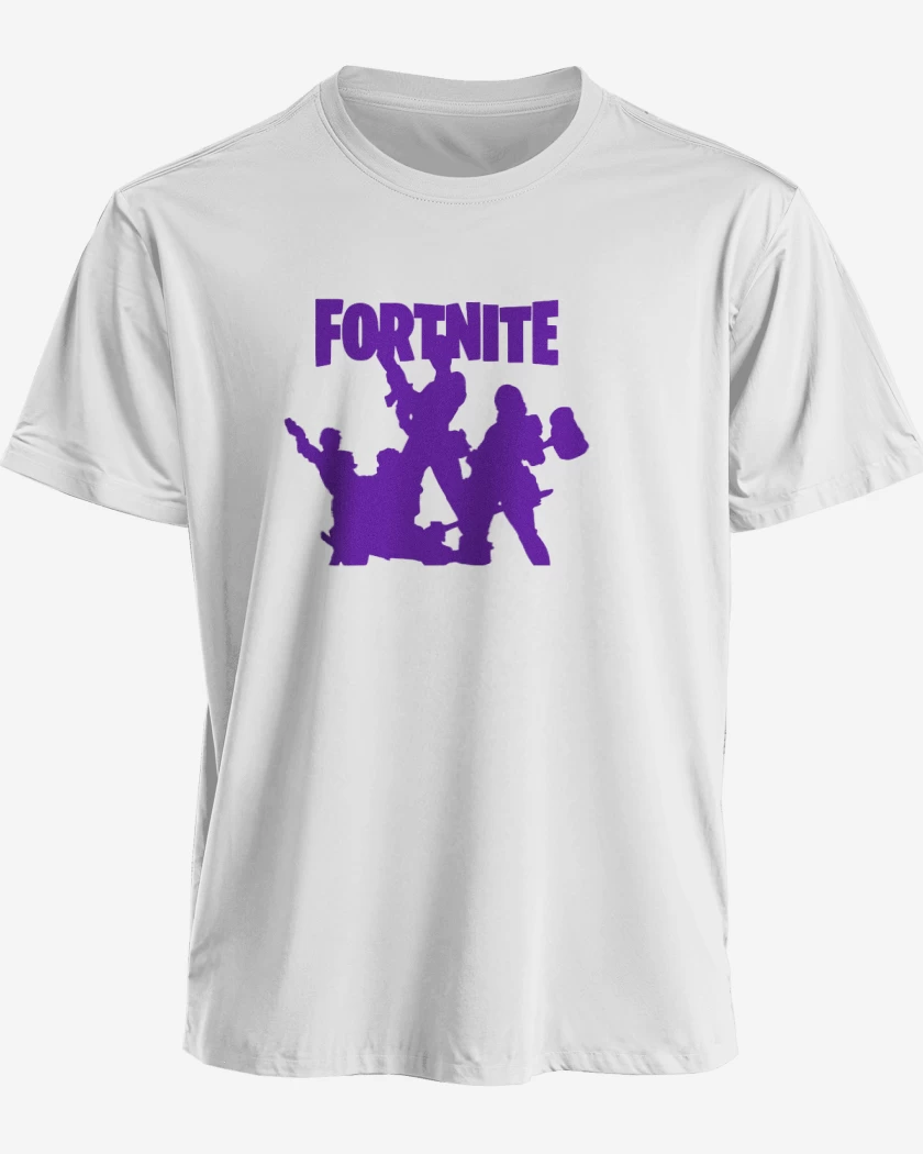 Polera premium Blanco de Fornite Squad