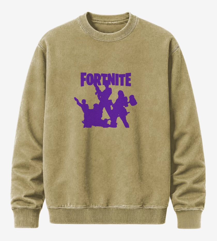 Poleron Polo Acid Wash Beige de Fornite Squad
