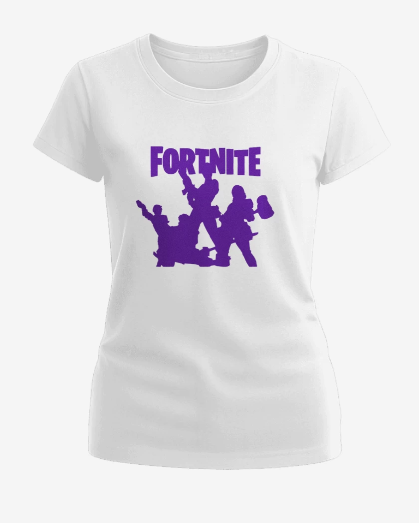 Polera de Mujer Blanco de Fornite Squad