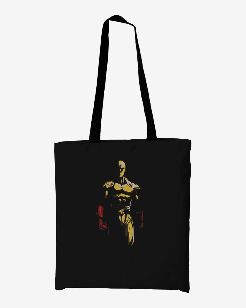 Totebag Negro de Saitama punch
