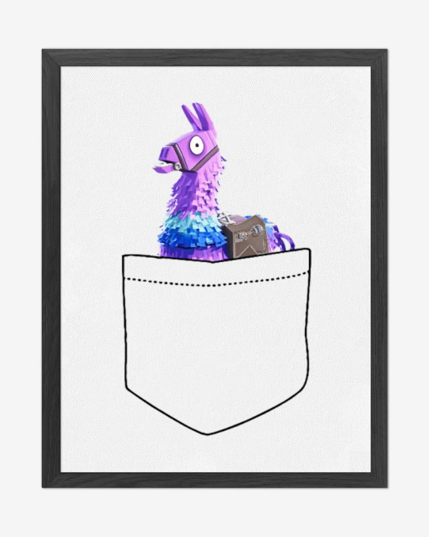Cuadro decorativo LLama Fornite