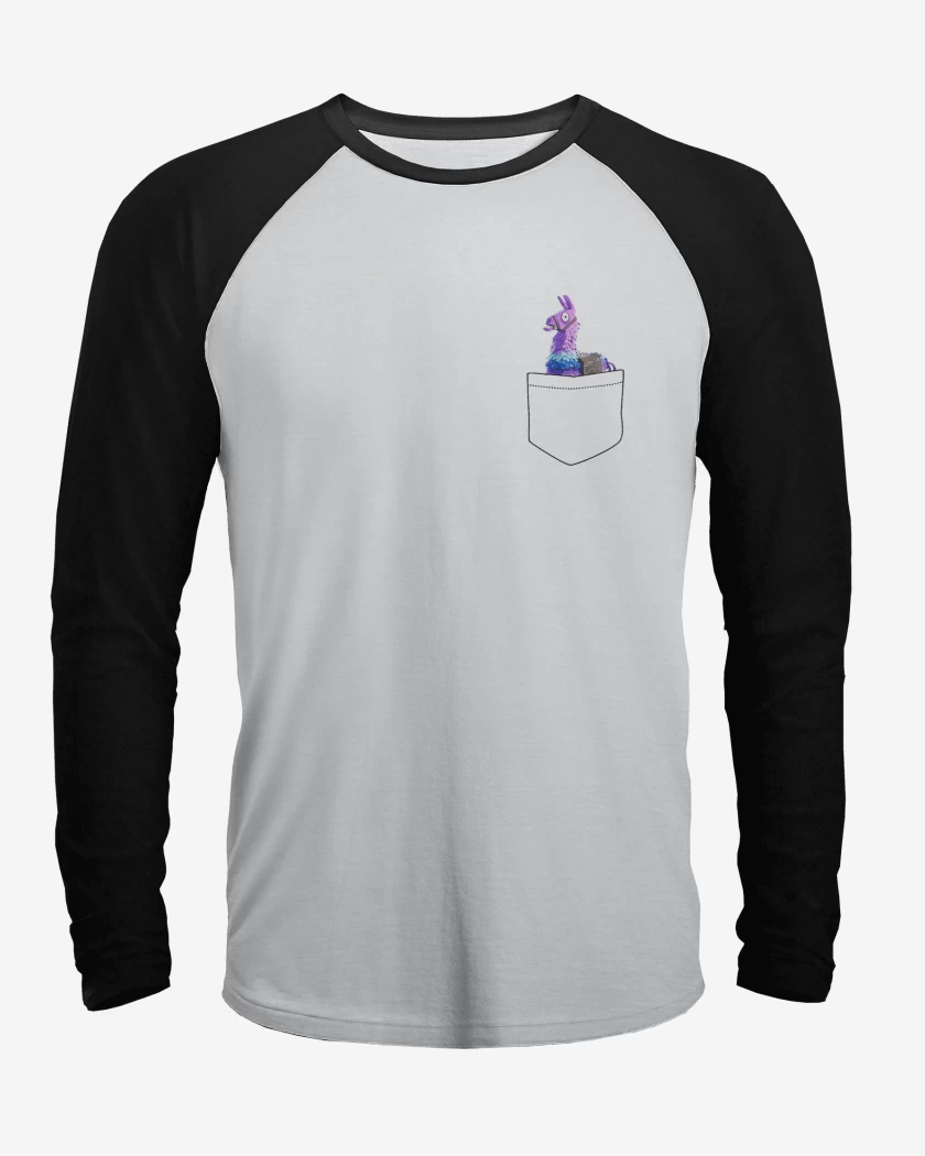 Polera Raglan LLama Fornite