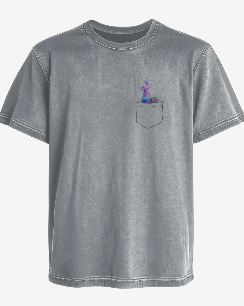 Polera desgastada LLama Fornite