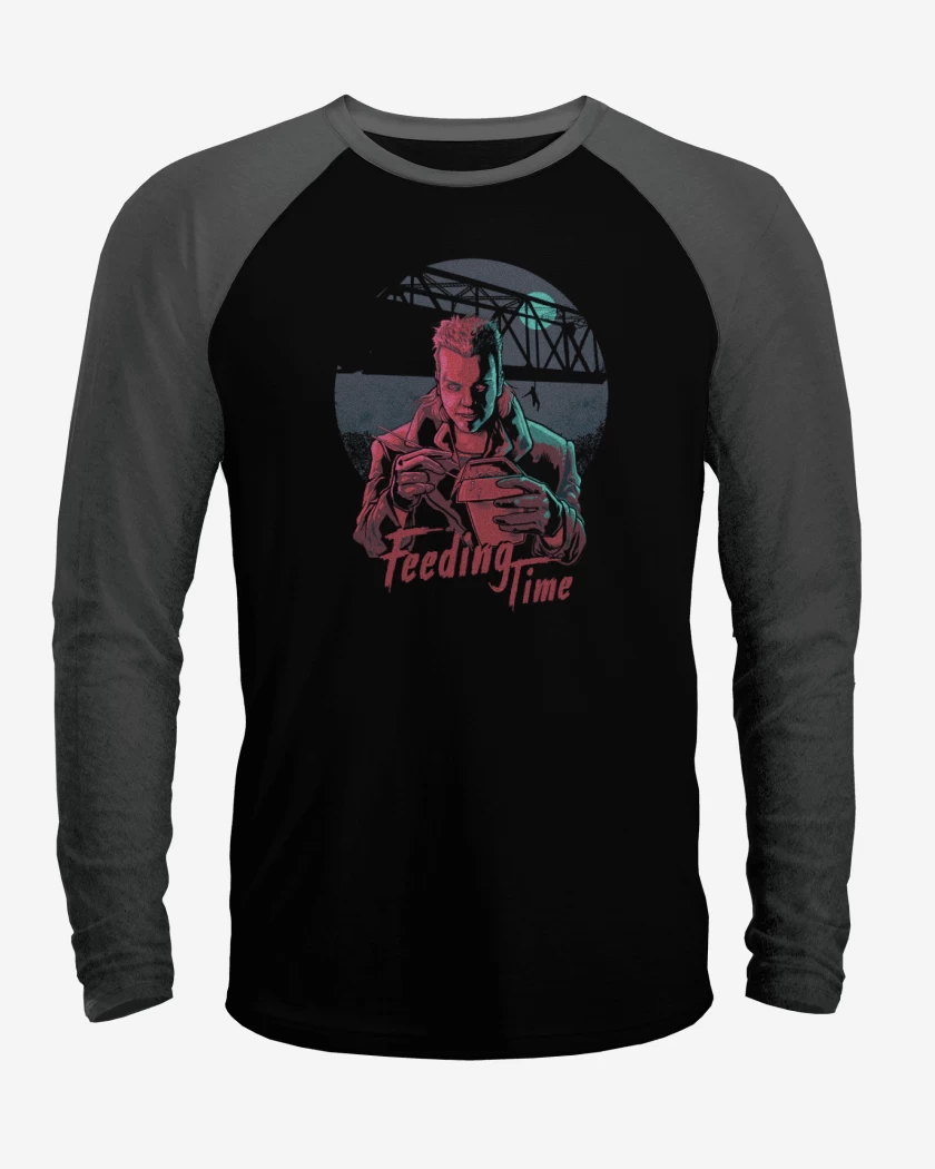 Polera Raglan Negro / Negro Heather de The lost boys