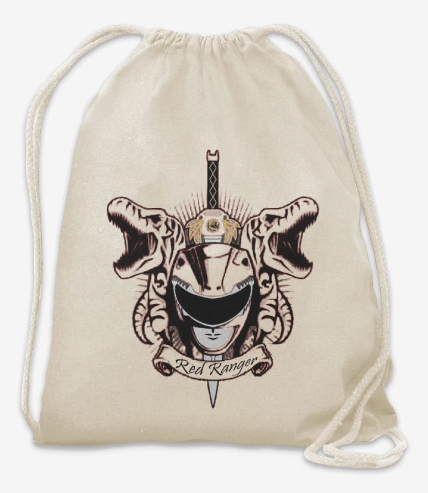 Mochila Blanco de Tyrannosaurus Red Ranger