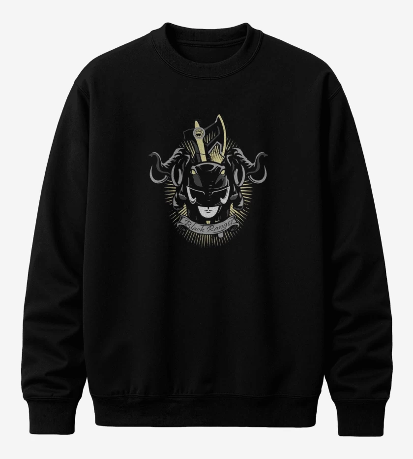Poleron polo Mastodon Black Ranger