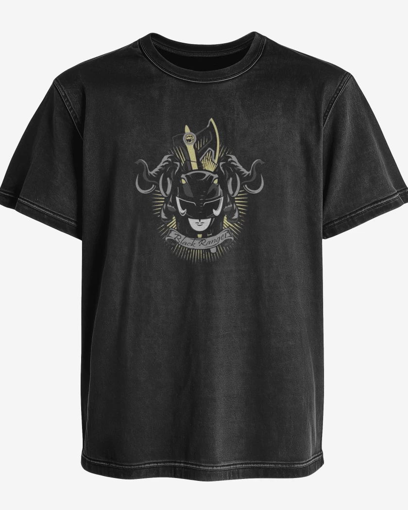 Polera desgastada Mastodon Black Ranger