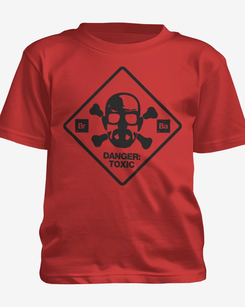 Polera de niño Rojo de BrBa - Danger Toxic