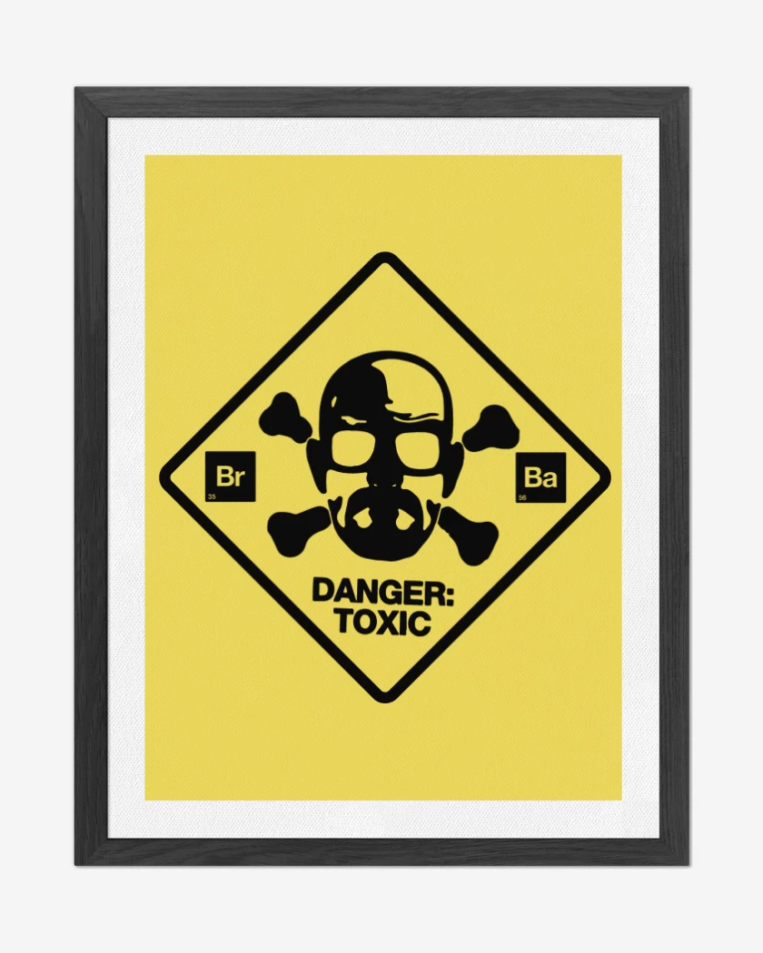 Cuadro decorativo Amarillo de BrBa - Danger Toxic