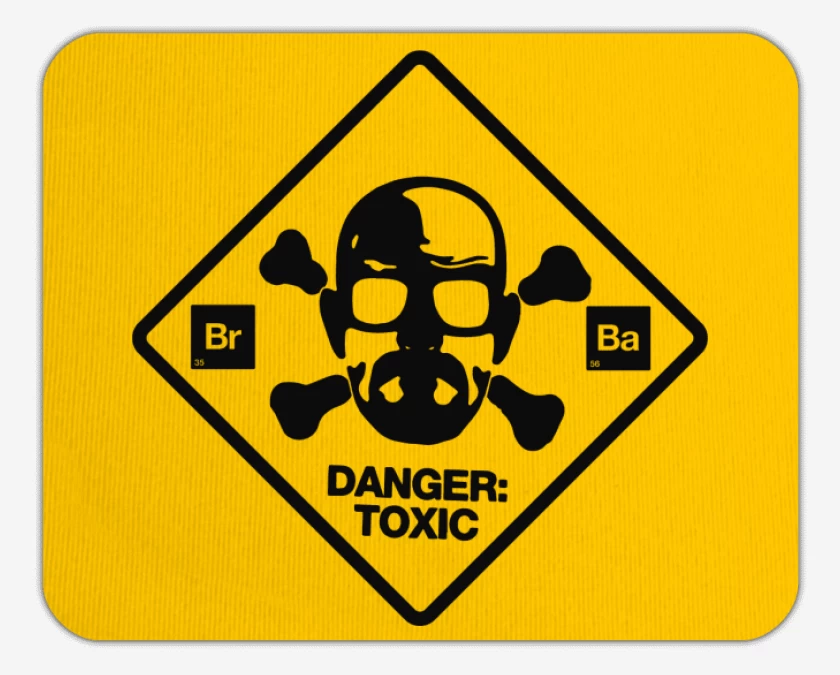 Mousepad BrBa - Danger Toxic