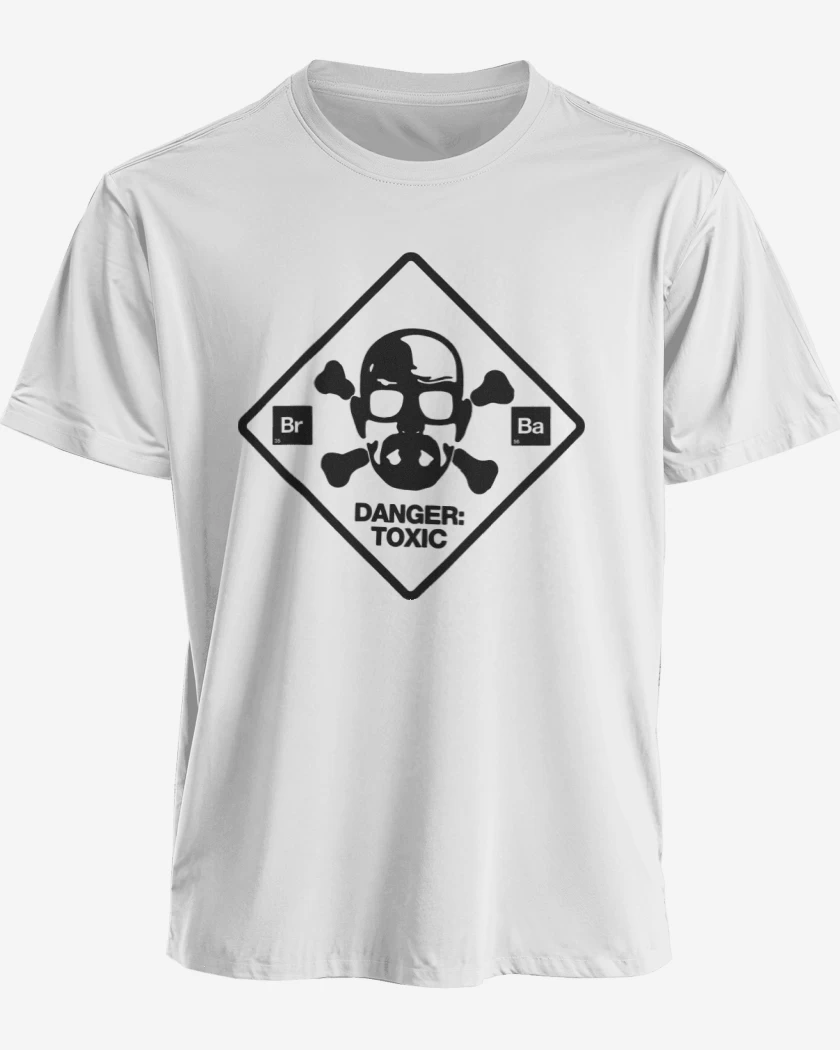 Polera premium Blanco de BrBa - Danger Toxic