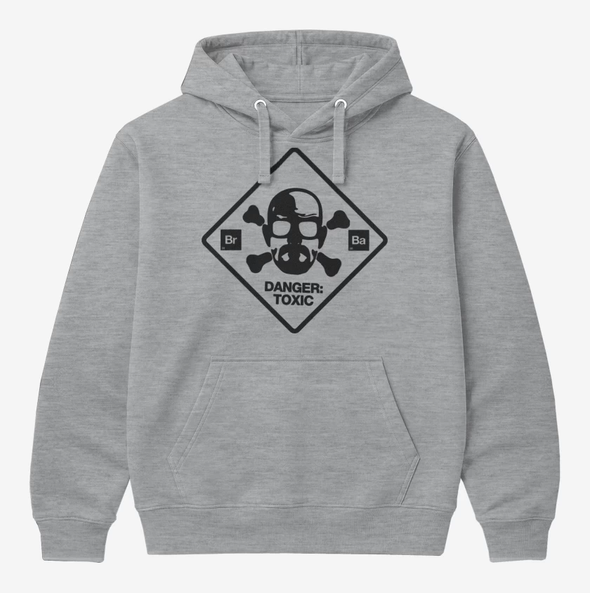 Polerón Canguro Gris Melange de BrBa - Danger Toxic
