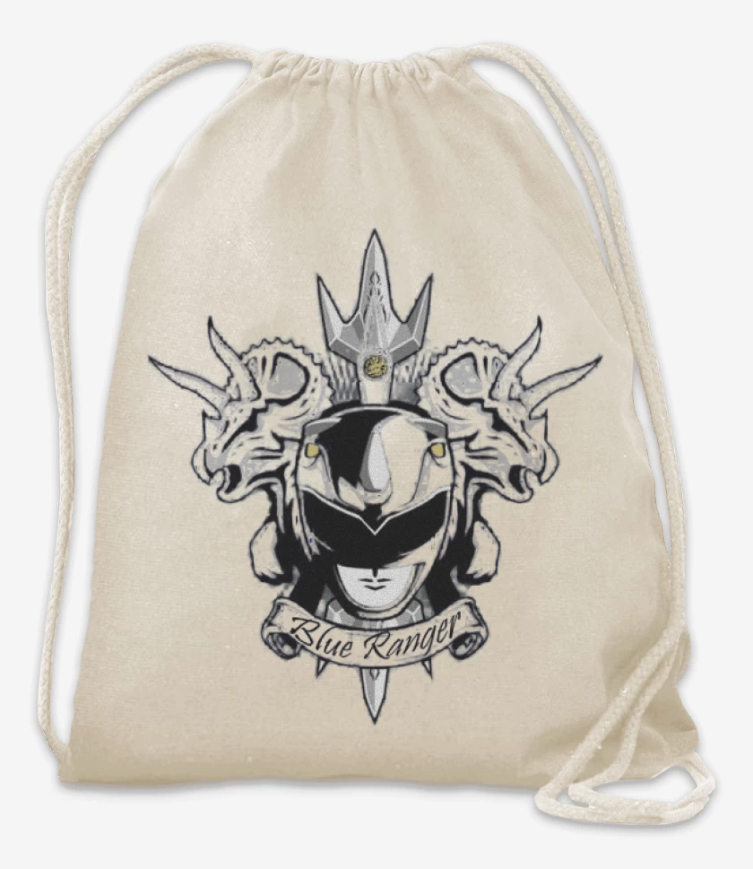 Mochila Blanco de Triceratops Blue Ranger