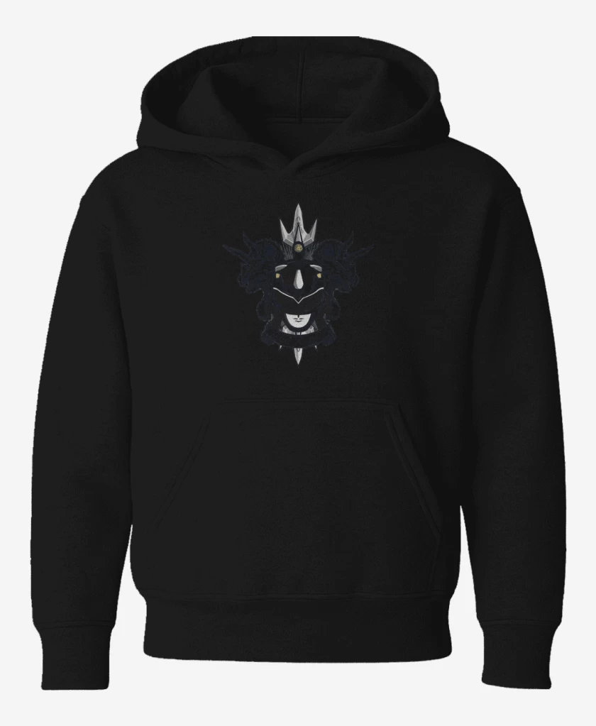 Poleron de niño Negro de Triceratops Blue Ranger
