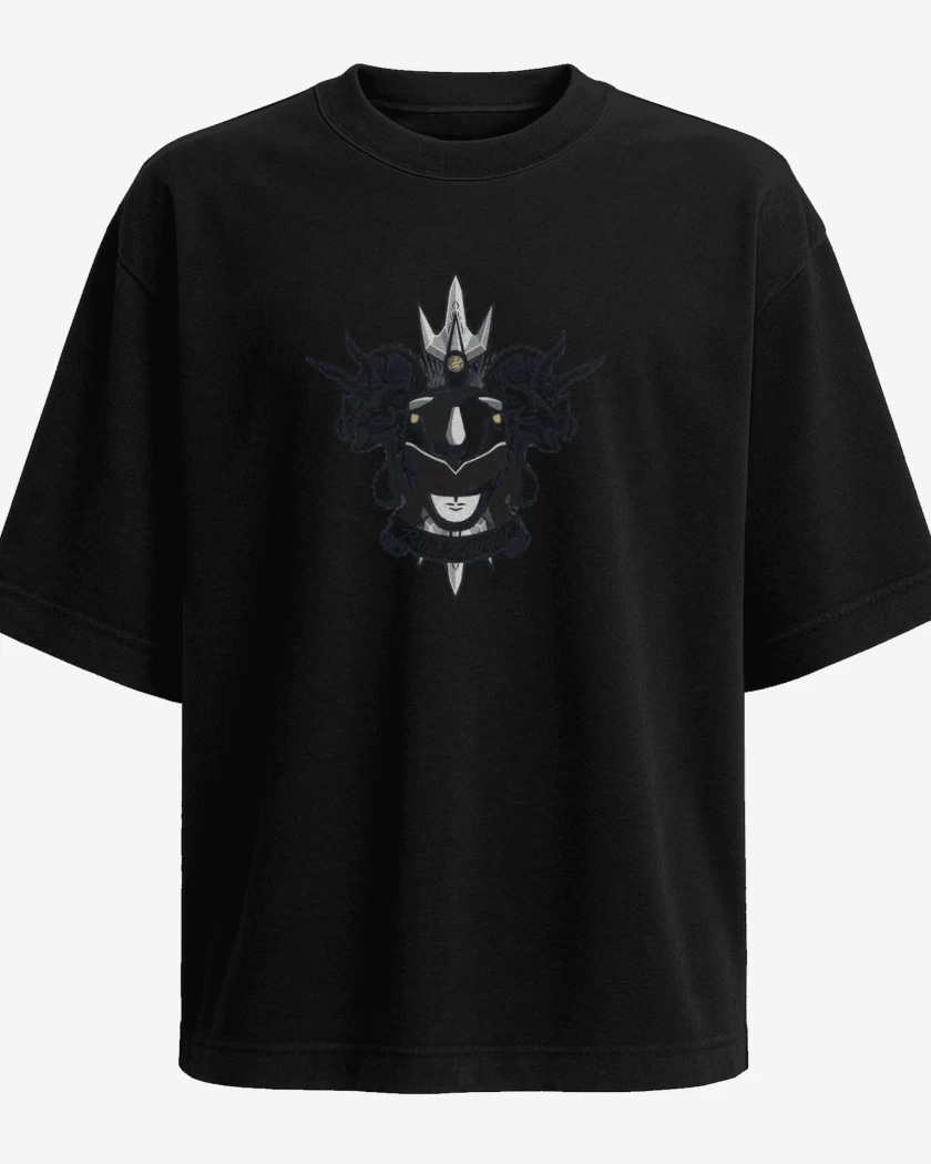 Polera Oversize Triceratops Blue Ranger