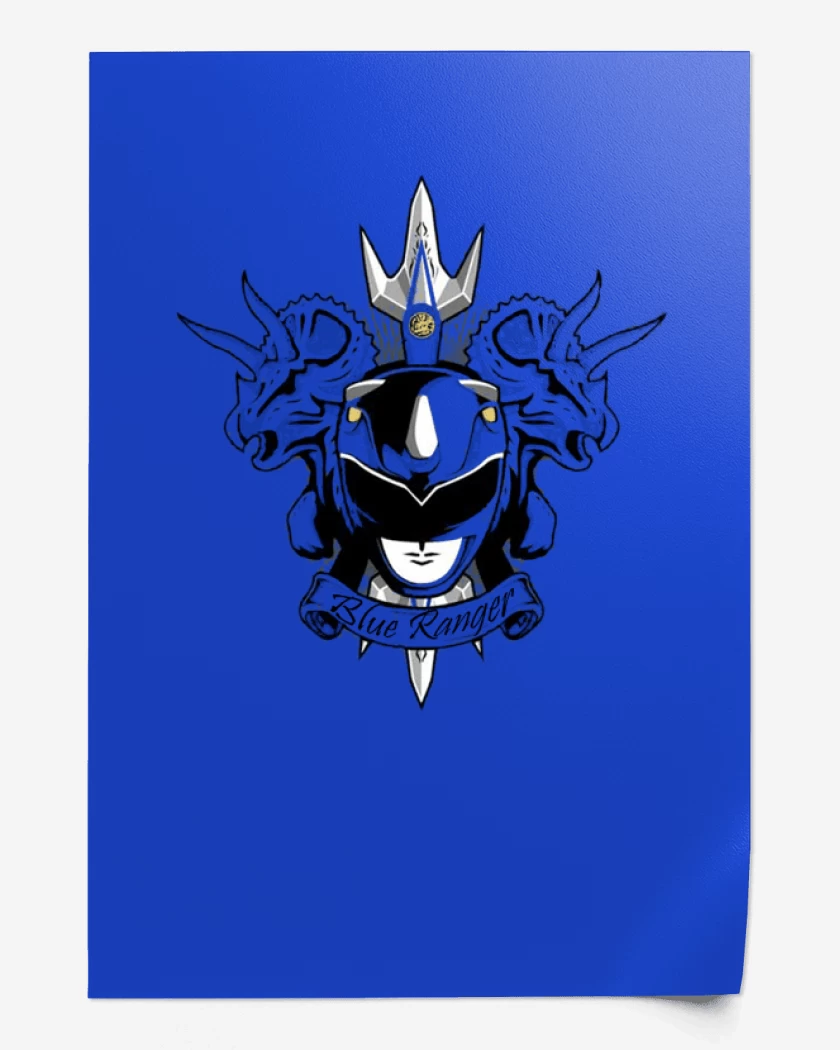 Print Triceratops Blue Ranger