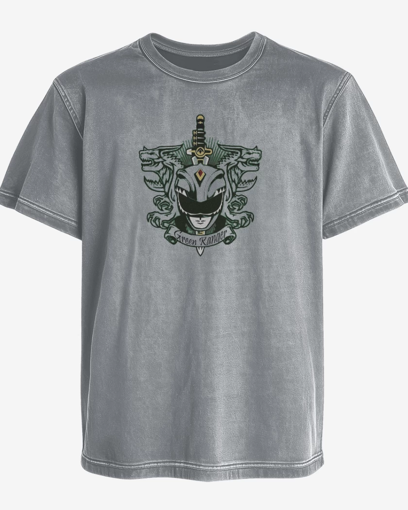 Polera desgastada Dragonzord Green Ranger
