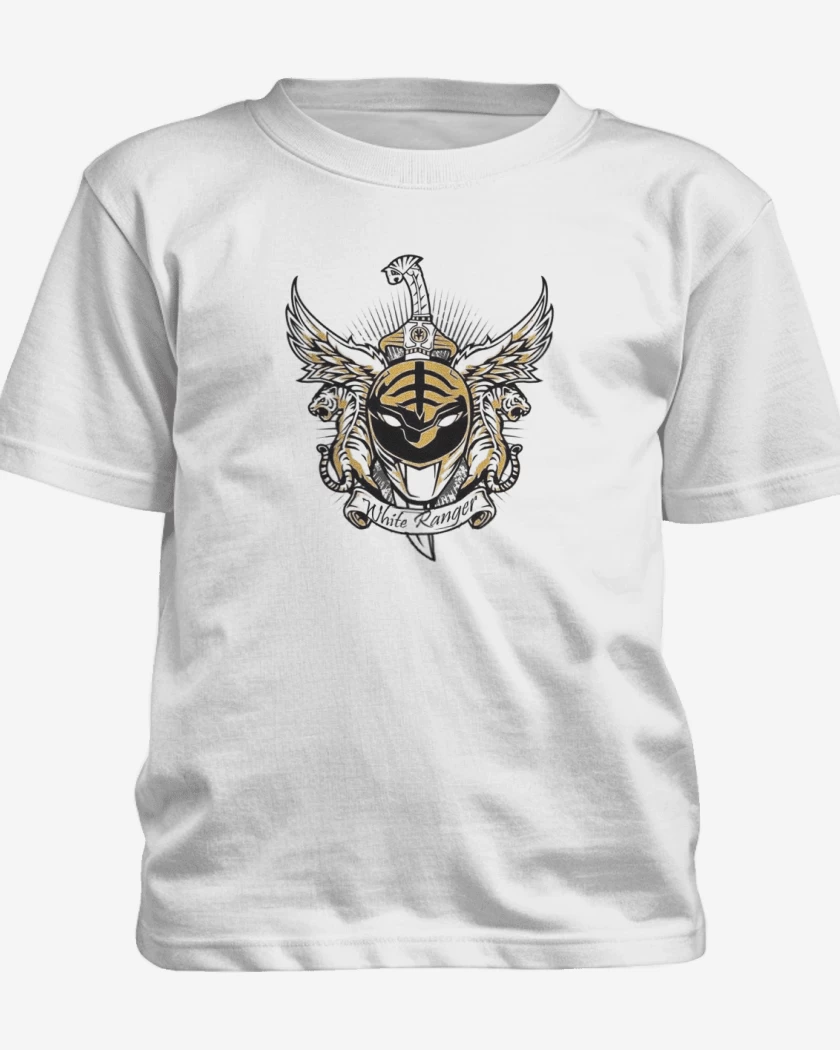 Polera de niño Blanco de Tiger White Ranger 