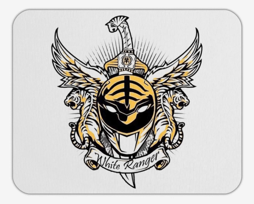 Mousepad Tiger White Ranger 