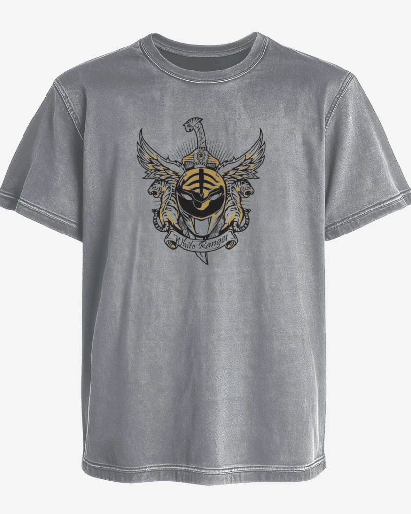 Polera desgastada Tiger White Ranger 