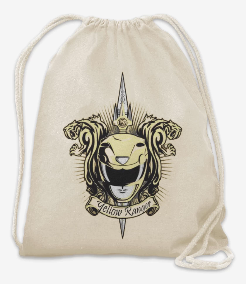 Mochila Blanco de Sabertooth Yellow Ranger