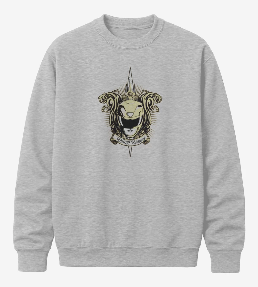 Poleron polo Sabertooth Yellow Ranger