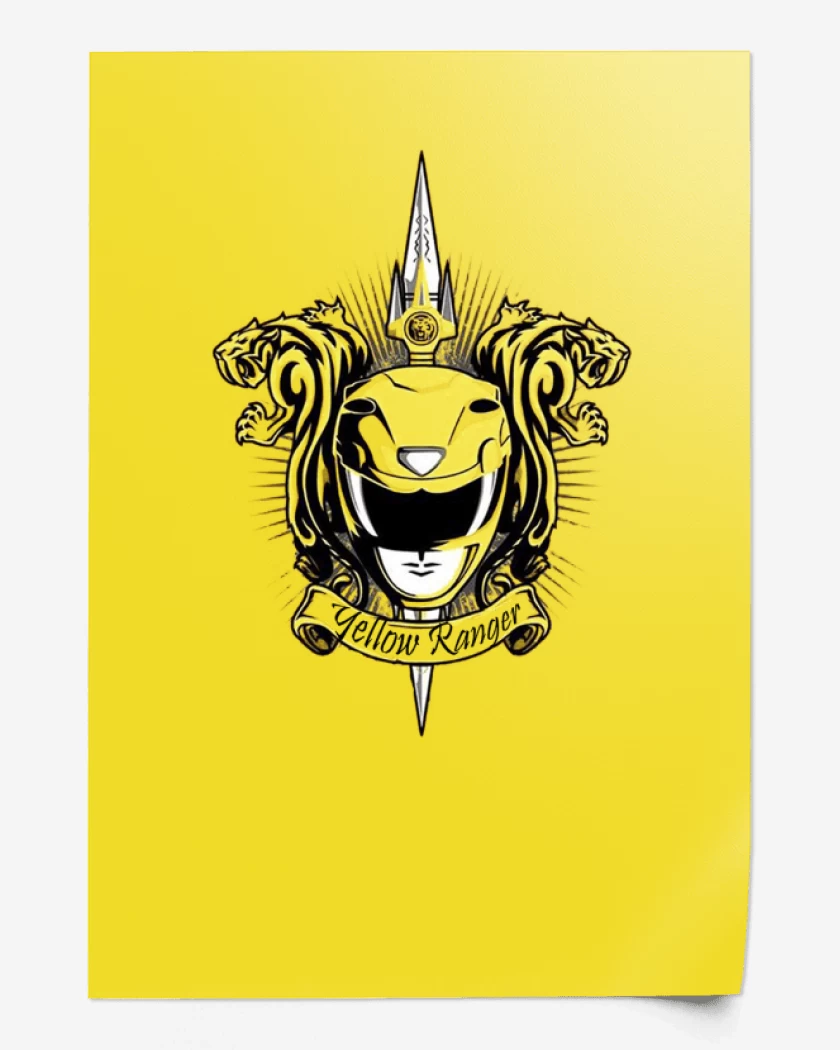 Print Sabertooth Yellow Ranger