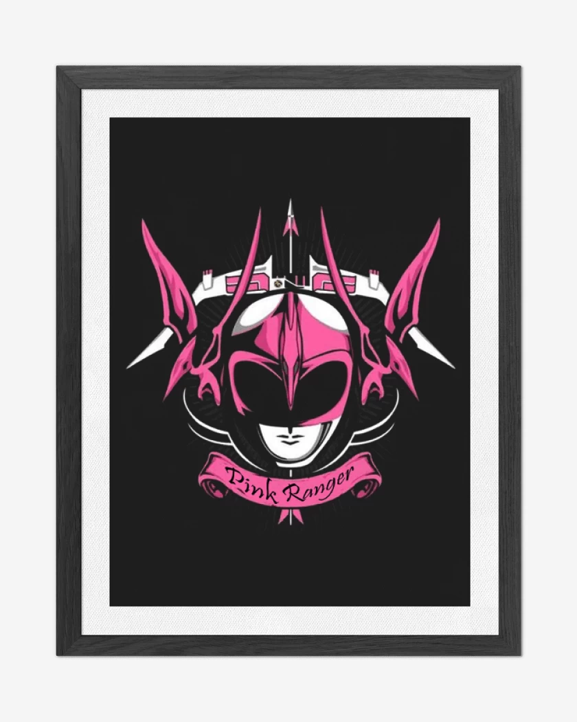 Cuadro decorativo Negro de Pterodactyl Pink Ranger