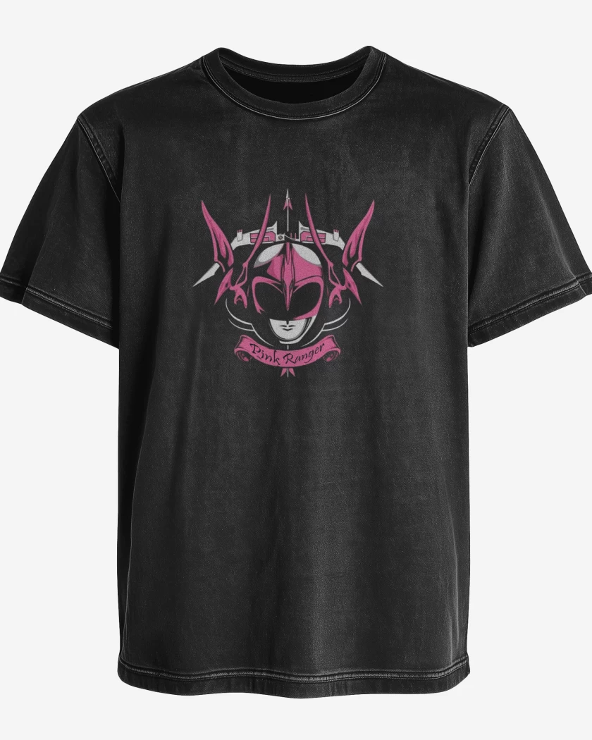 Polera desgastada Pterodactyl Pink Ranger