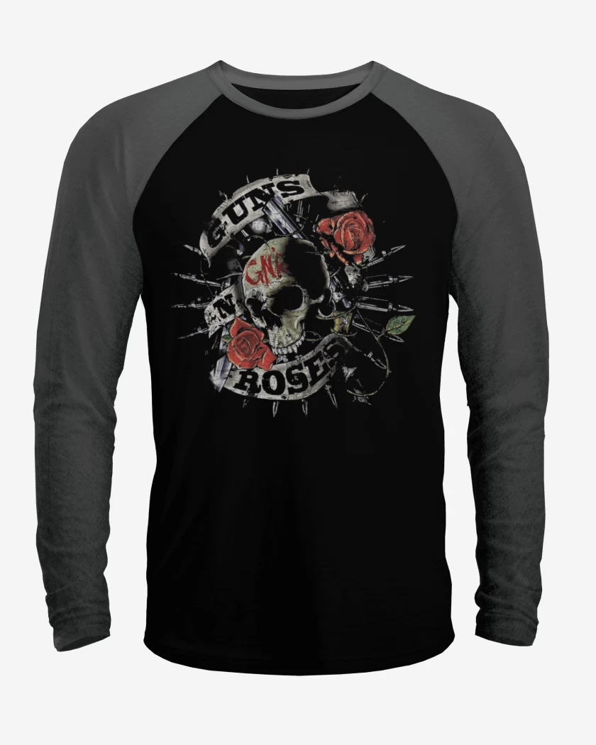Polera Raglan guns and roses 3