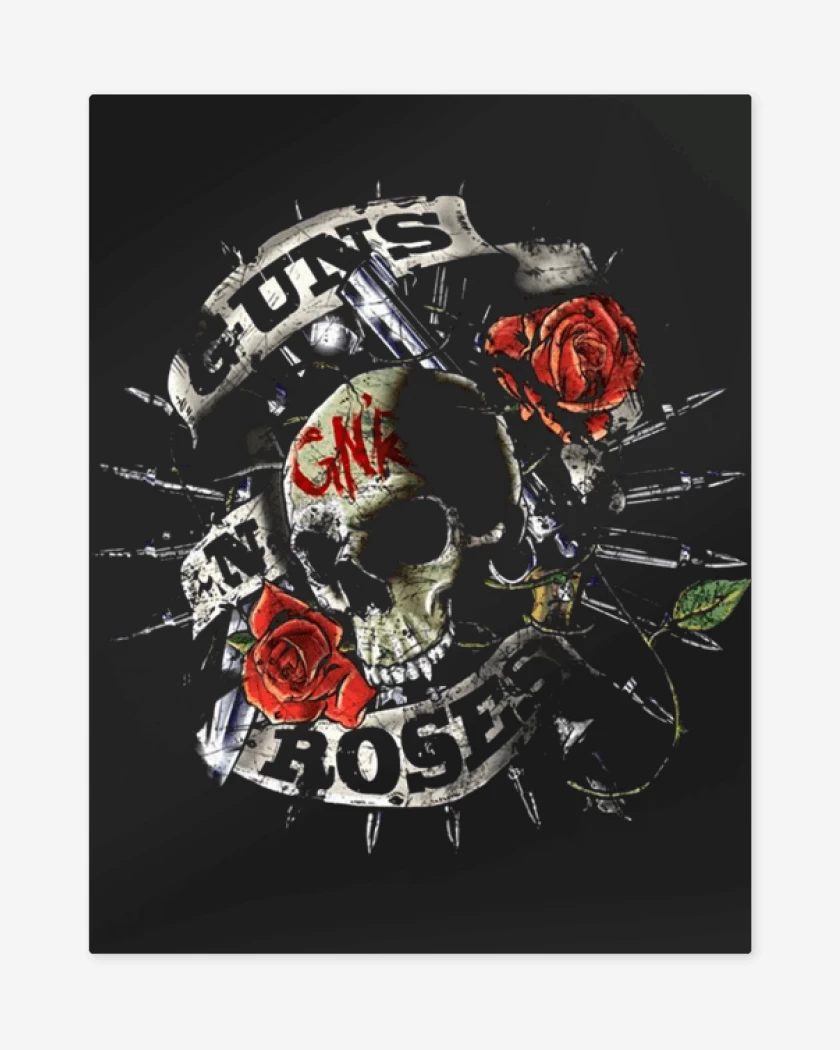 Print metalico guns and roses 3