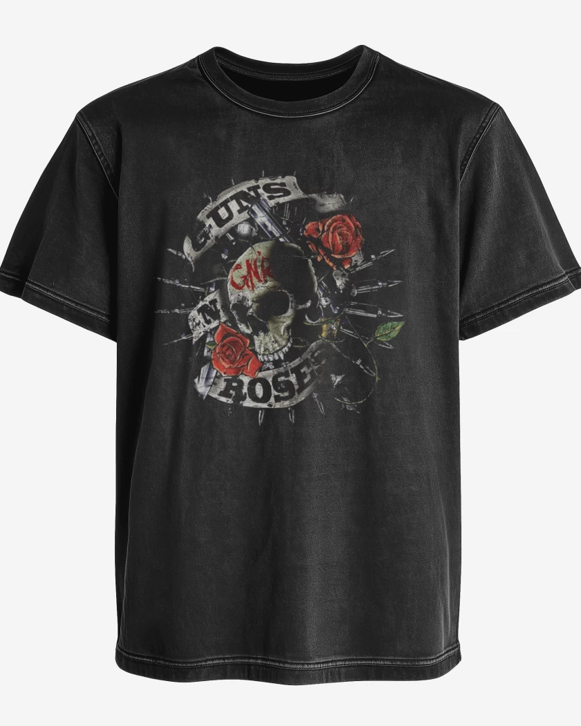 Polera desgastada guns and roses 3