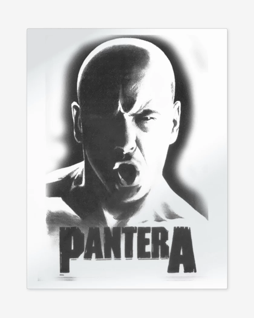 Print metalico Blanco de PANTERA 2 
