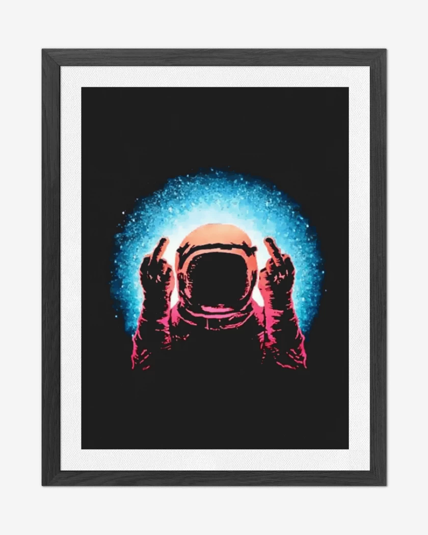 Cuadro decorativo Negro de Astronauta 15 