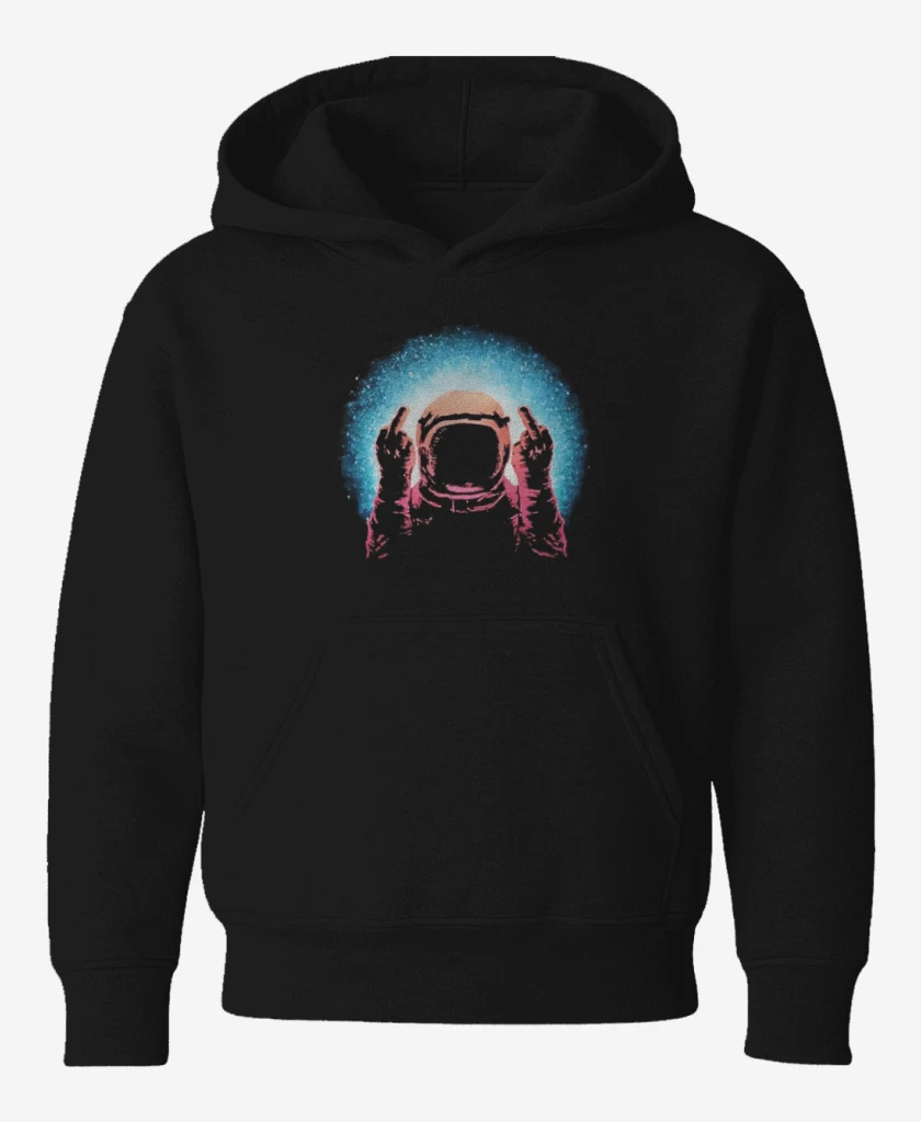 Poleron de niño Negro de Astronauta 15 