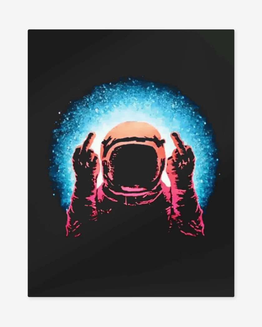 Print metalico Astronauta 15 