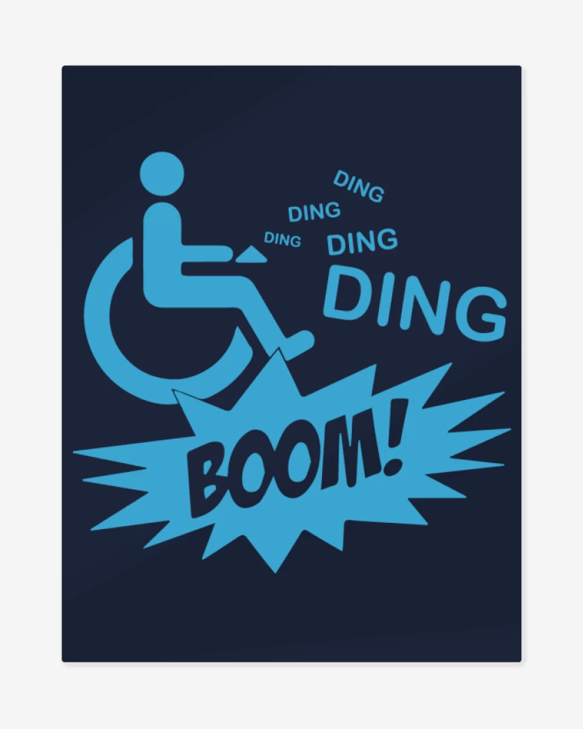 Print metalico Azul Marino de BrBa - Ding Ding Boom
