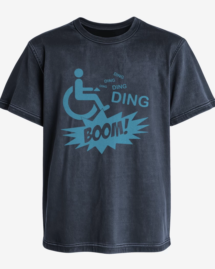 Polera desgastada Azul Marino de BrBa - Ding Ding Boom
